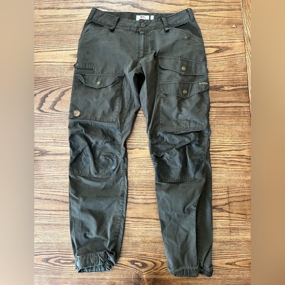 Fjallraven Men’s Vidda Pro Ventilated Regular Trousers Dark Olive Size 34x30 - Picture 1 of 11